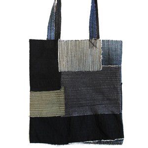 Vintage Japanese Denim Cotton Patchwork Tote Bag